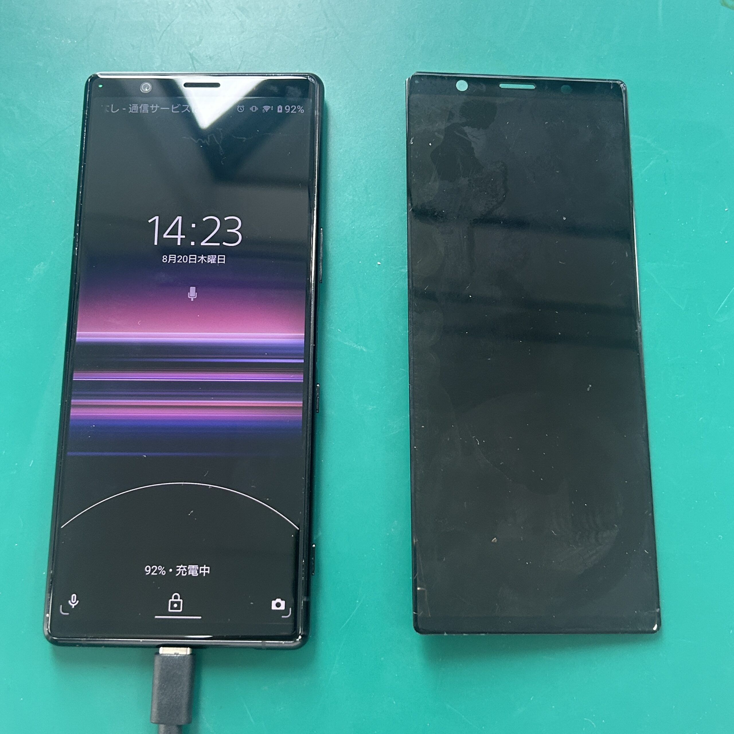 Android Xperia1 Ⅱ フロントパネル交換
