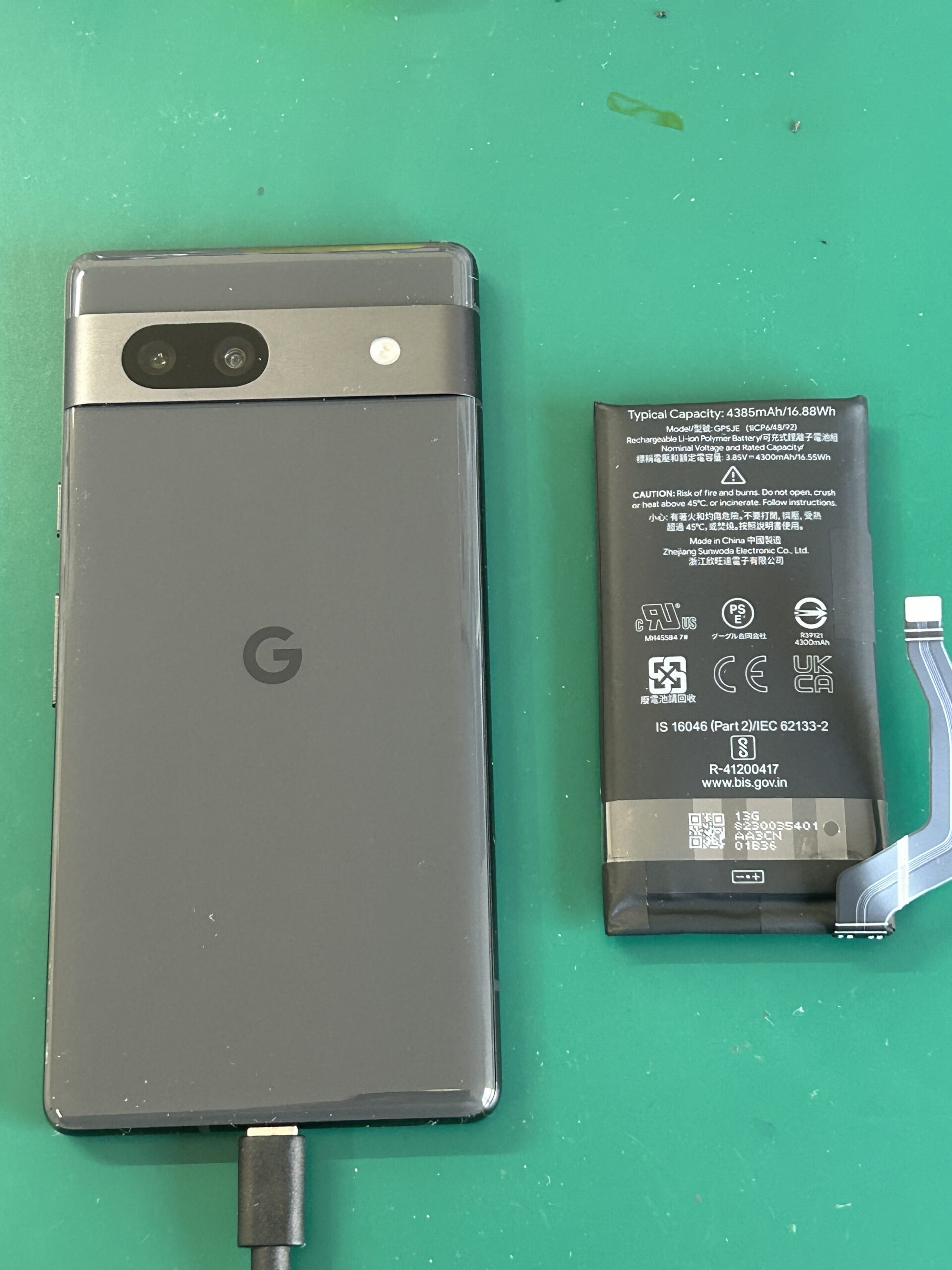 Android Pixel7A バッテリー交換